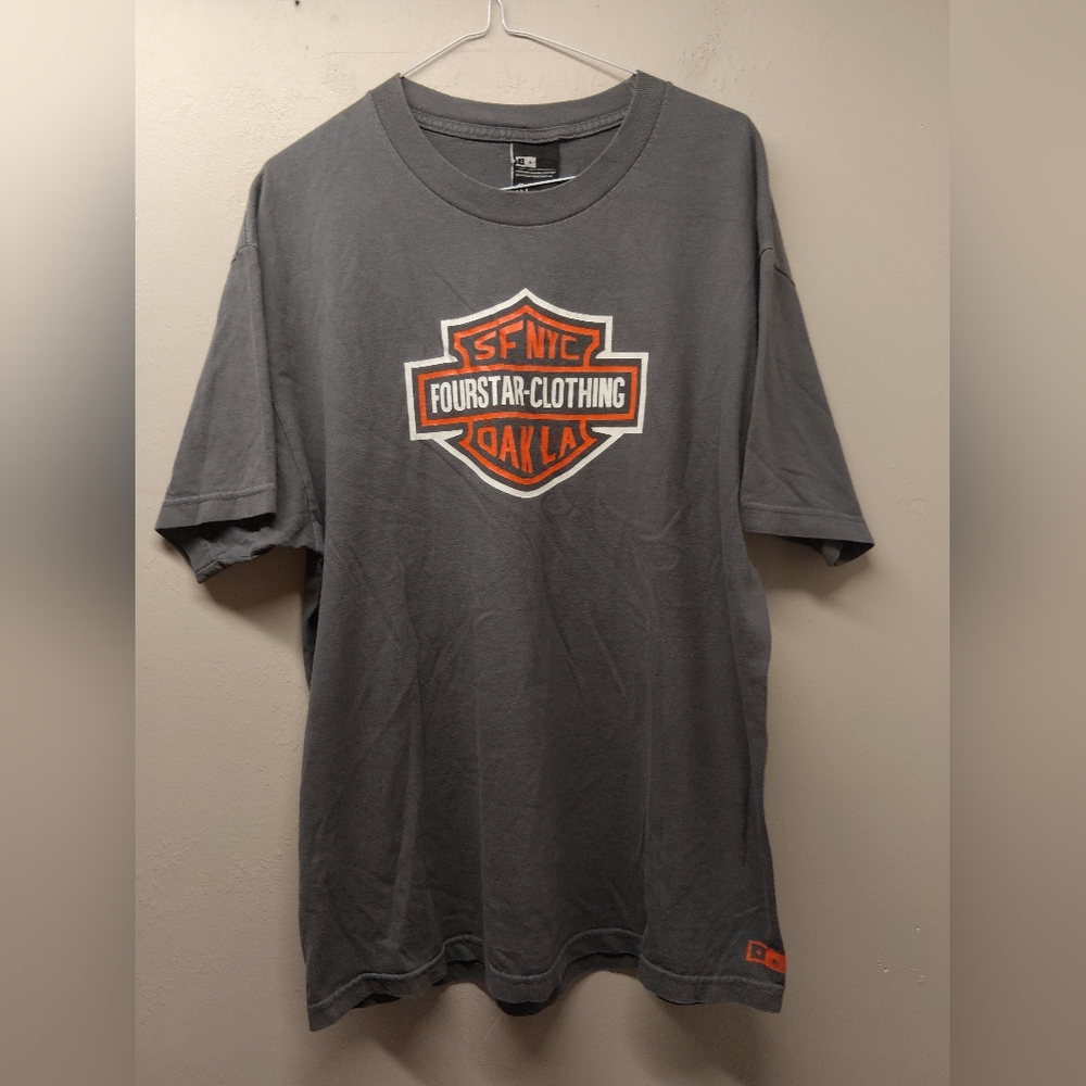 Fourstar Clothing Harley Max Schaff  T-Shirt Size Large Oak L.A.